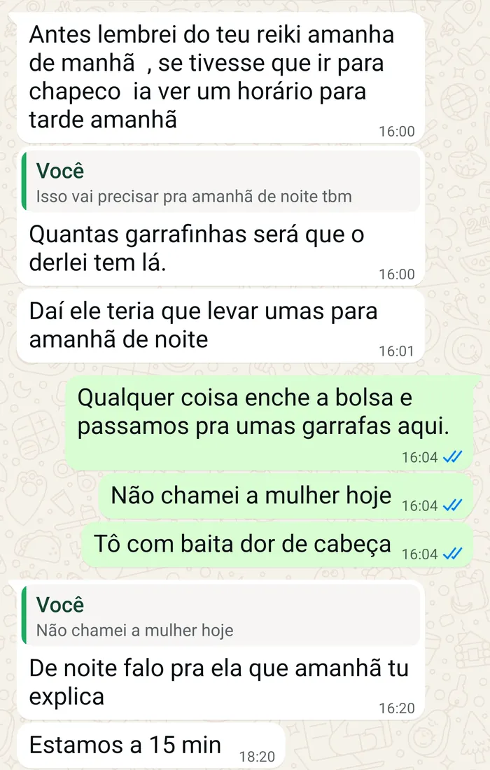 Print de teste, não publicar: conversa de WhatsApp usada só para validar tamanho e recorte.